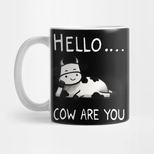 How are you Cow (Back Print) Mug